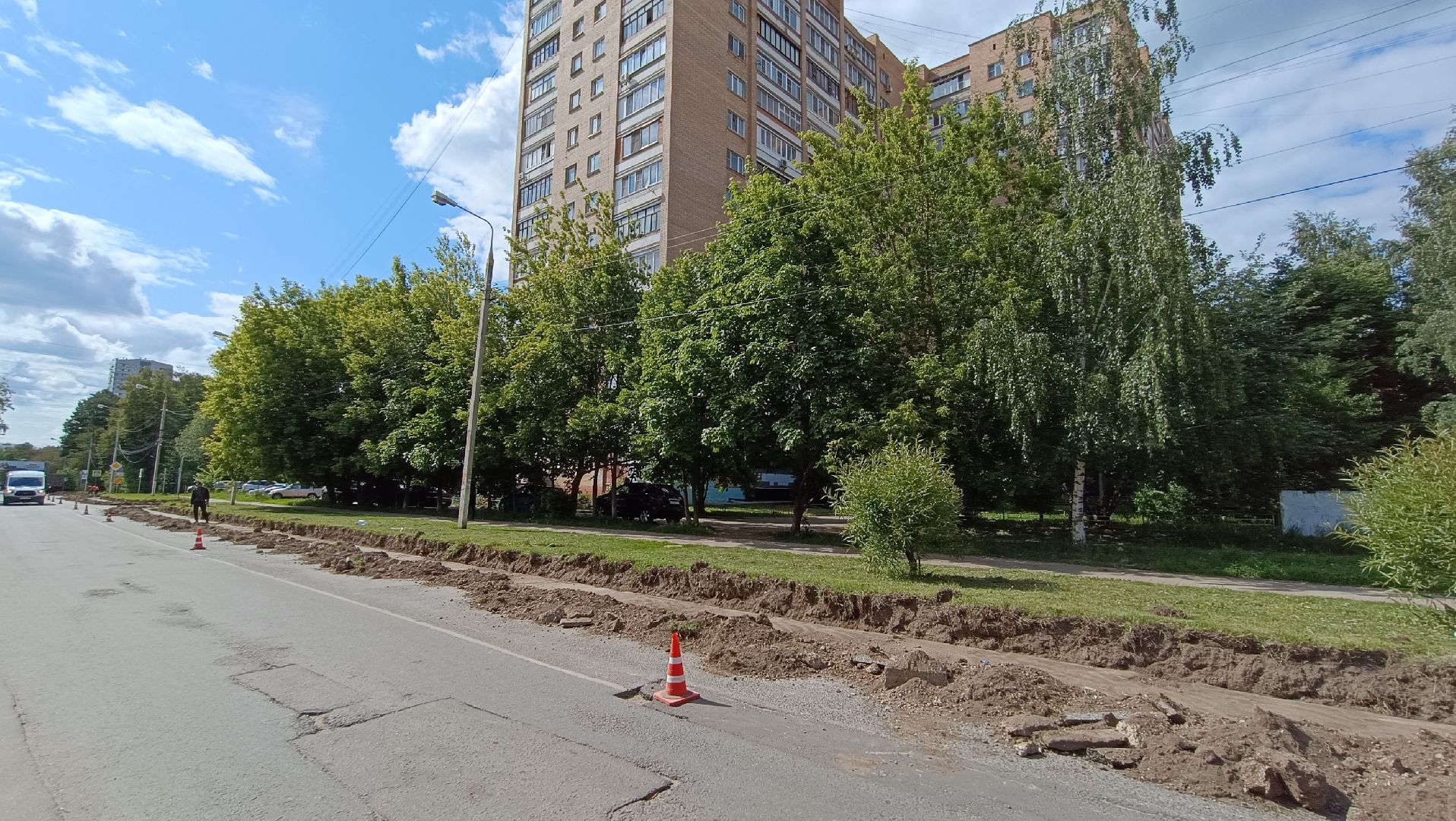 Лобня, дороги, благоустройство