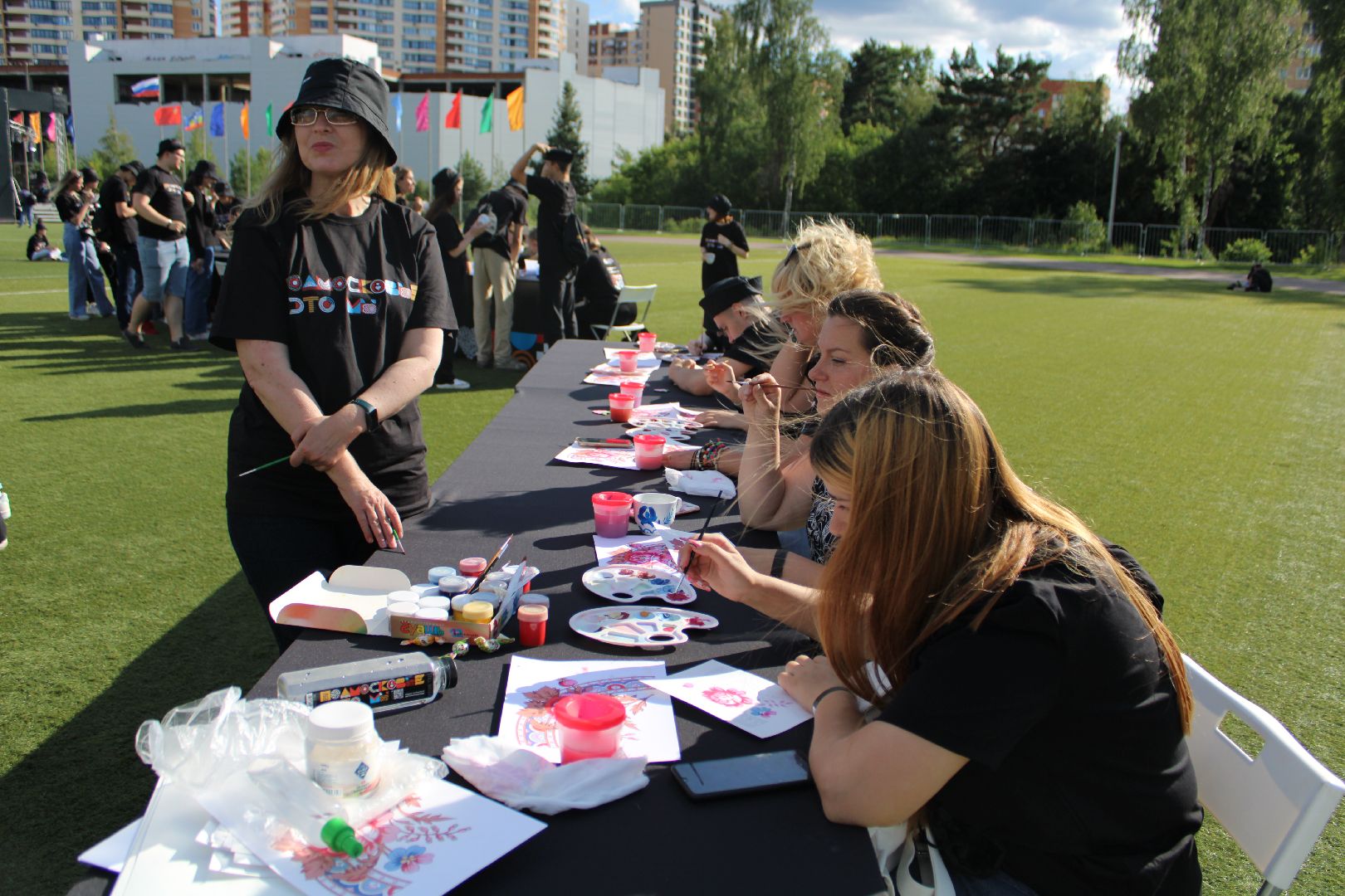 Культура, творчество, эскиз, рисование, картина, лето в подмосковье,