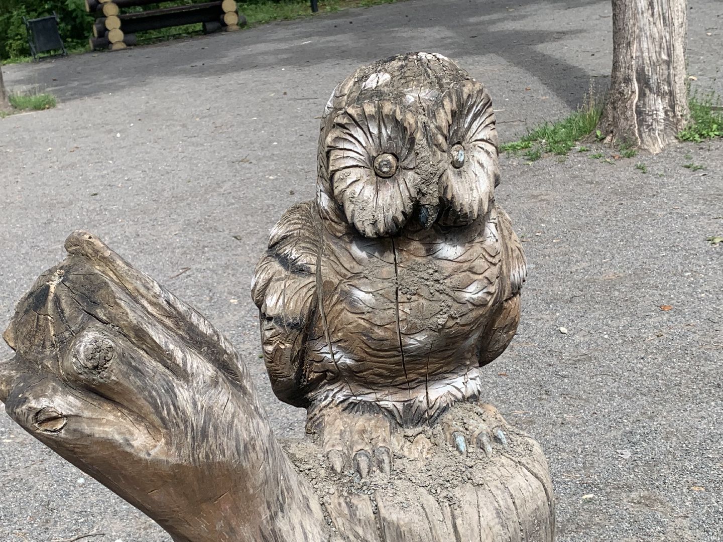 Благоустройство,парки,деревянные фигурки, Красногорск