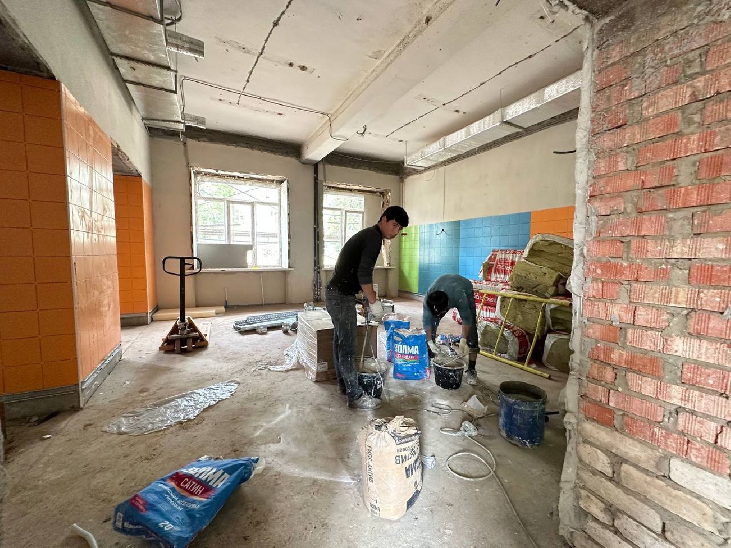 Капитальный ремонт школы, Инспекция депутата, Строительный обьект, Олег Рожнов, Наро-Фоминск