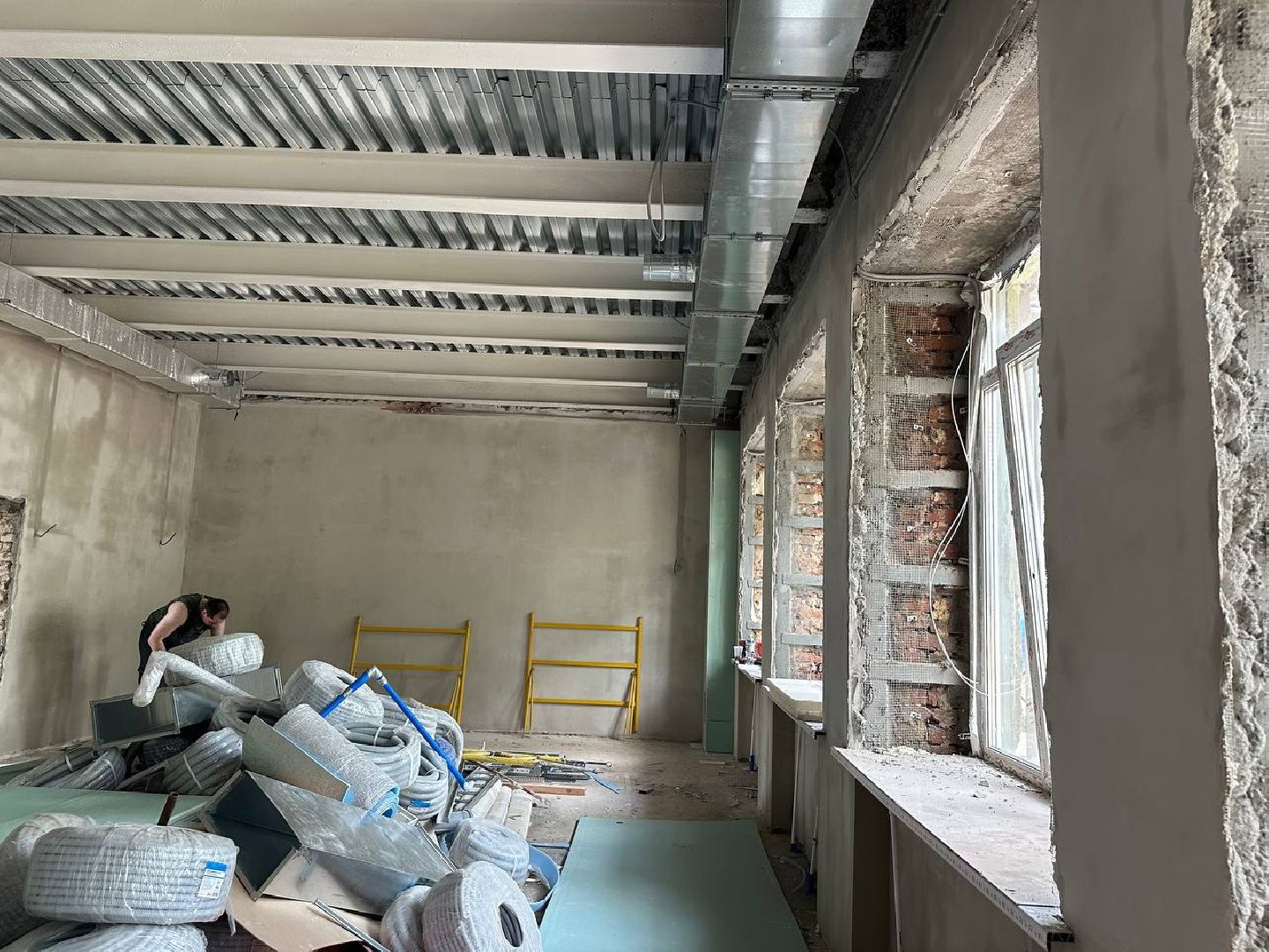 Капитальный ремонт школы, Инспекция депутата, Строительный обьект, Олег Рожнов, Наро-Фоминск