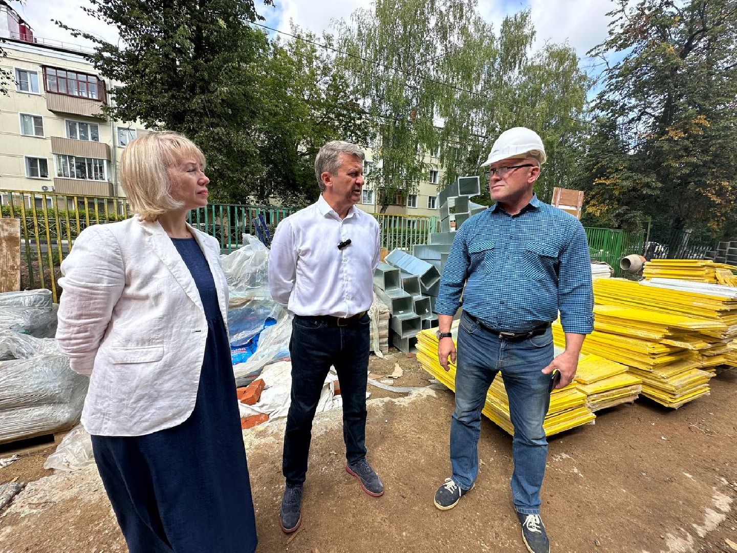 Капитальный ремонт школы, Инспекция депутата, Строительный обьект, Олег Рожнов, Наро-Фоминск