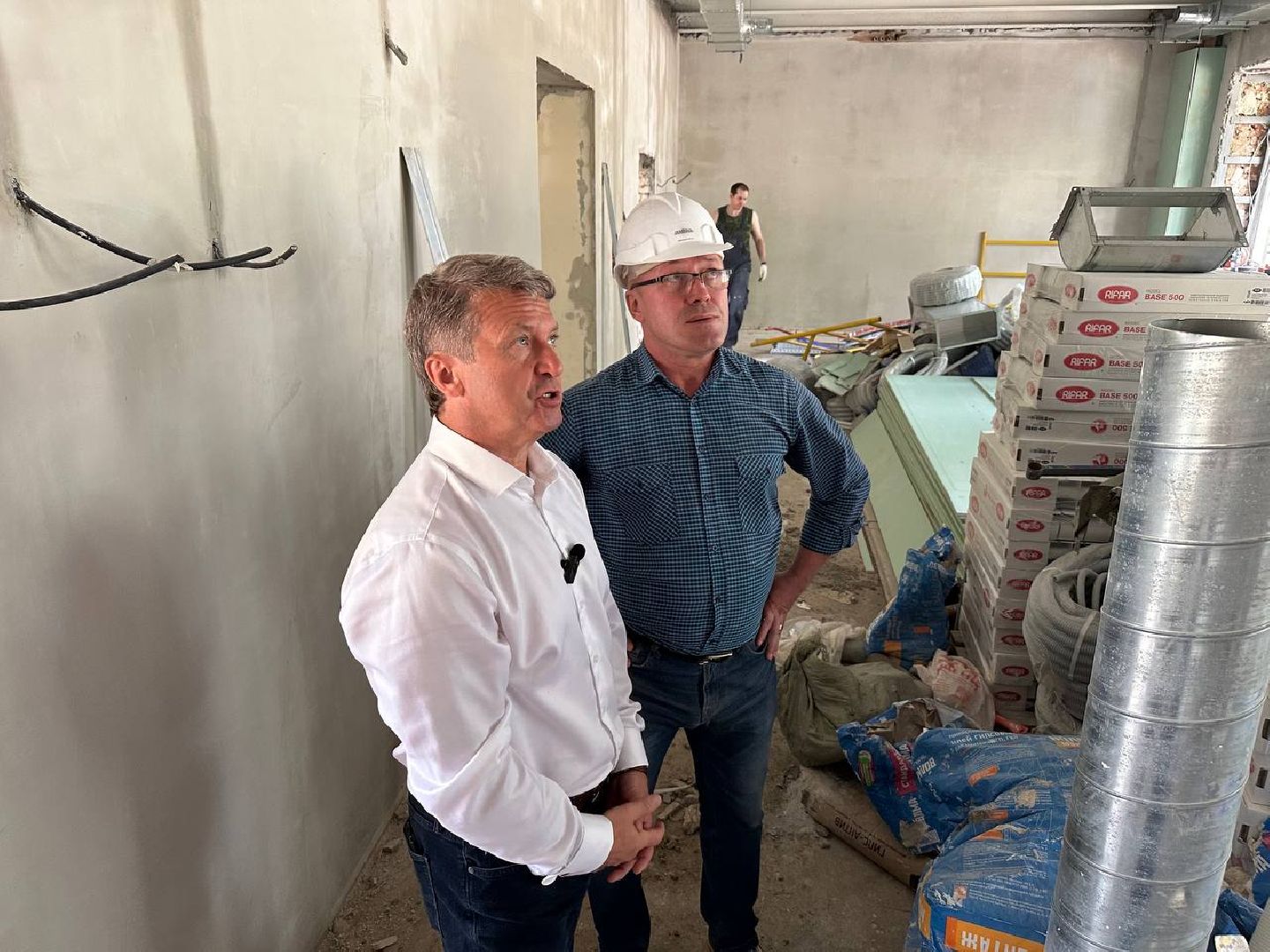 Капитальный ремонт школы, Инспекция депутата, Строительный обьект, Олег Рожнов, Наро-Фоминск