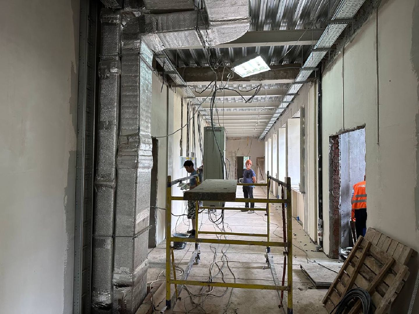 Капитальный ремонт школы, Инспекция депутата, Строительный обьект, Олег Рожнов, Наро-Фоминск