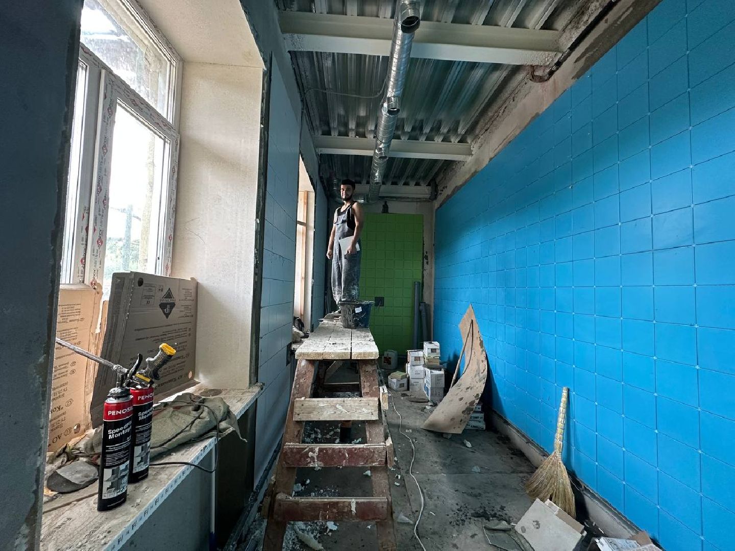 Капитальный ремонт школы, Инспекция депутата, Строительный обьект, Олег Рожнов, Наро-Фоминск