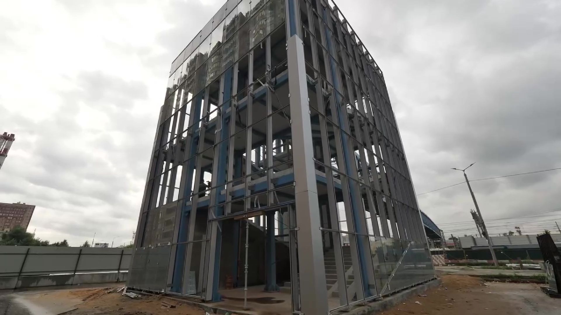 Реутов, строительство, переход, над землёй