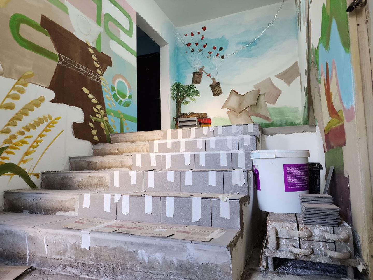 ремонт подъезда, ЖКХ, Лосино-Петровский