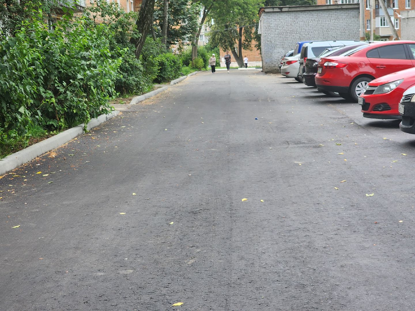 Павловский Посад, городской округ Павловский Посад, благоустройство, асфальт, дом, двор, жители