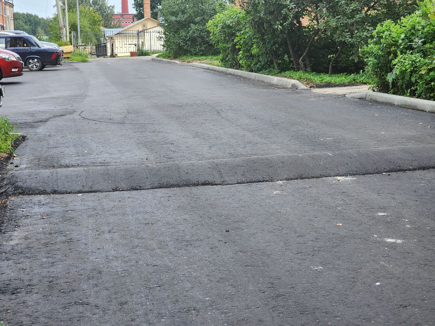 Павловский Посад, городской округ Павловский Посад, благоустройство, асфальт, дом, двор, жители