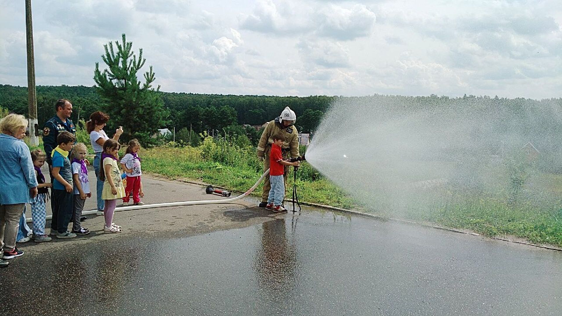 Чехов, дети, лето, профессия, пожарный, безопасность, обучение