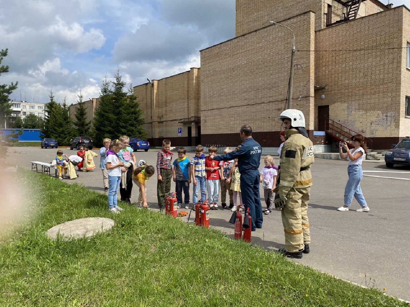Чехов, дети, лето, профессия, пожарный, безопасность, обучение