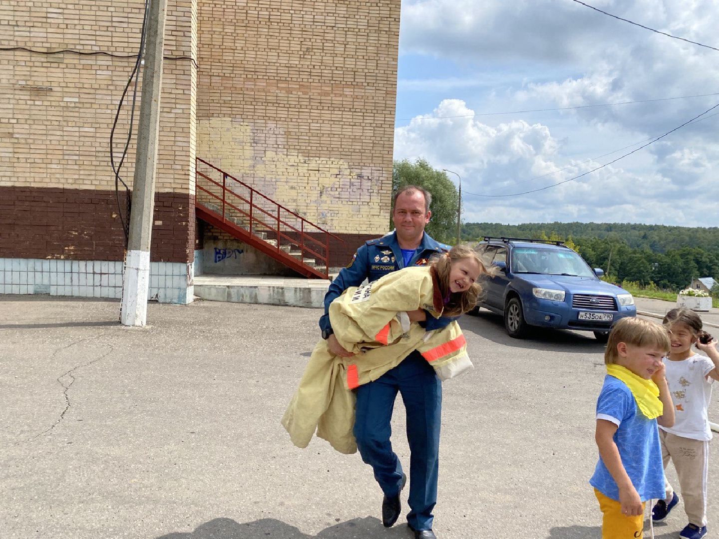 Чехов, дети, лето, профессия, пожарный, безопасность, обучение
