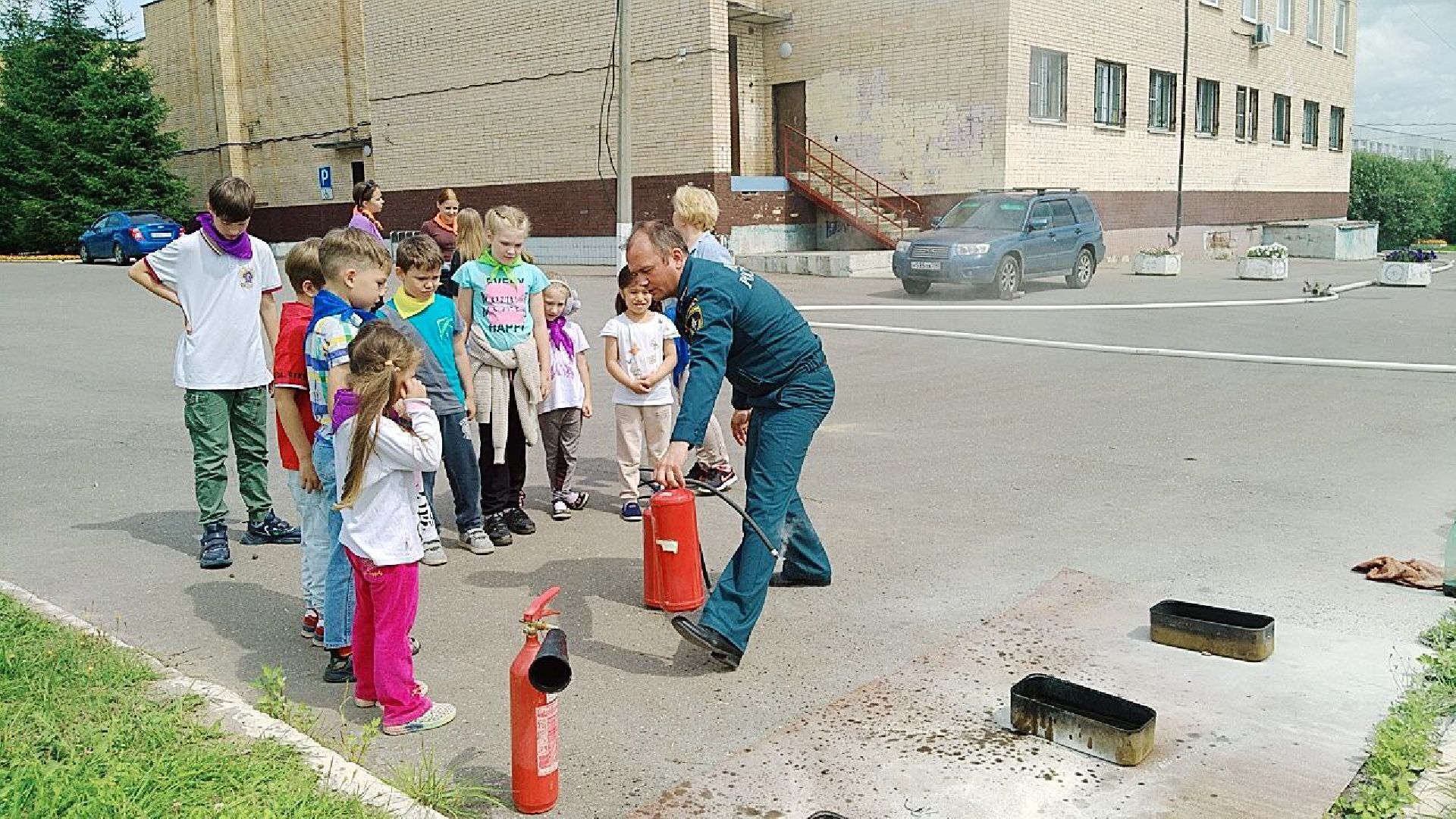 Чехов, дети, лето, профессия, пожарный, безопасность, обучение