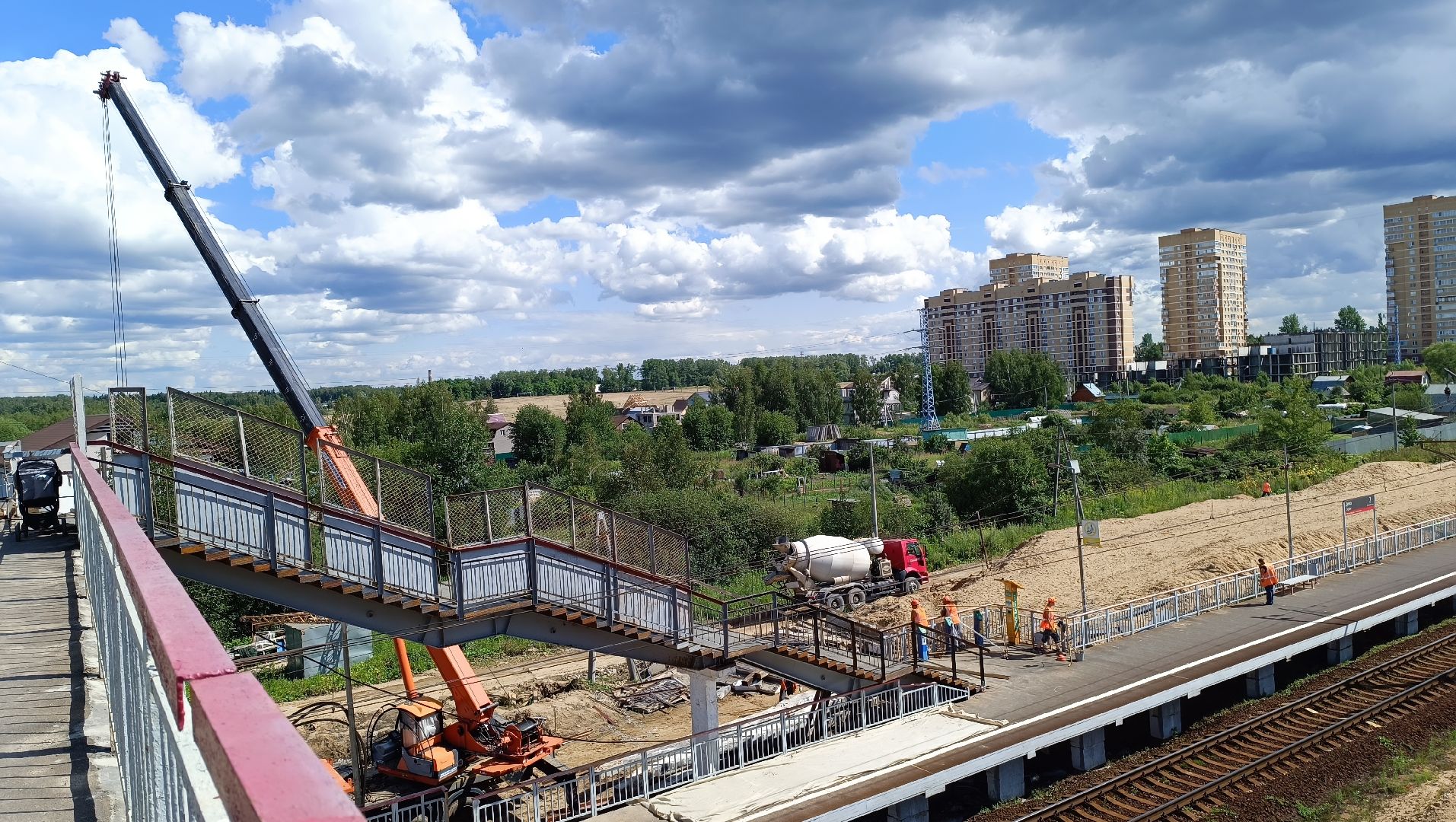 Лобня, транспорт, мост