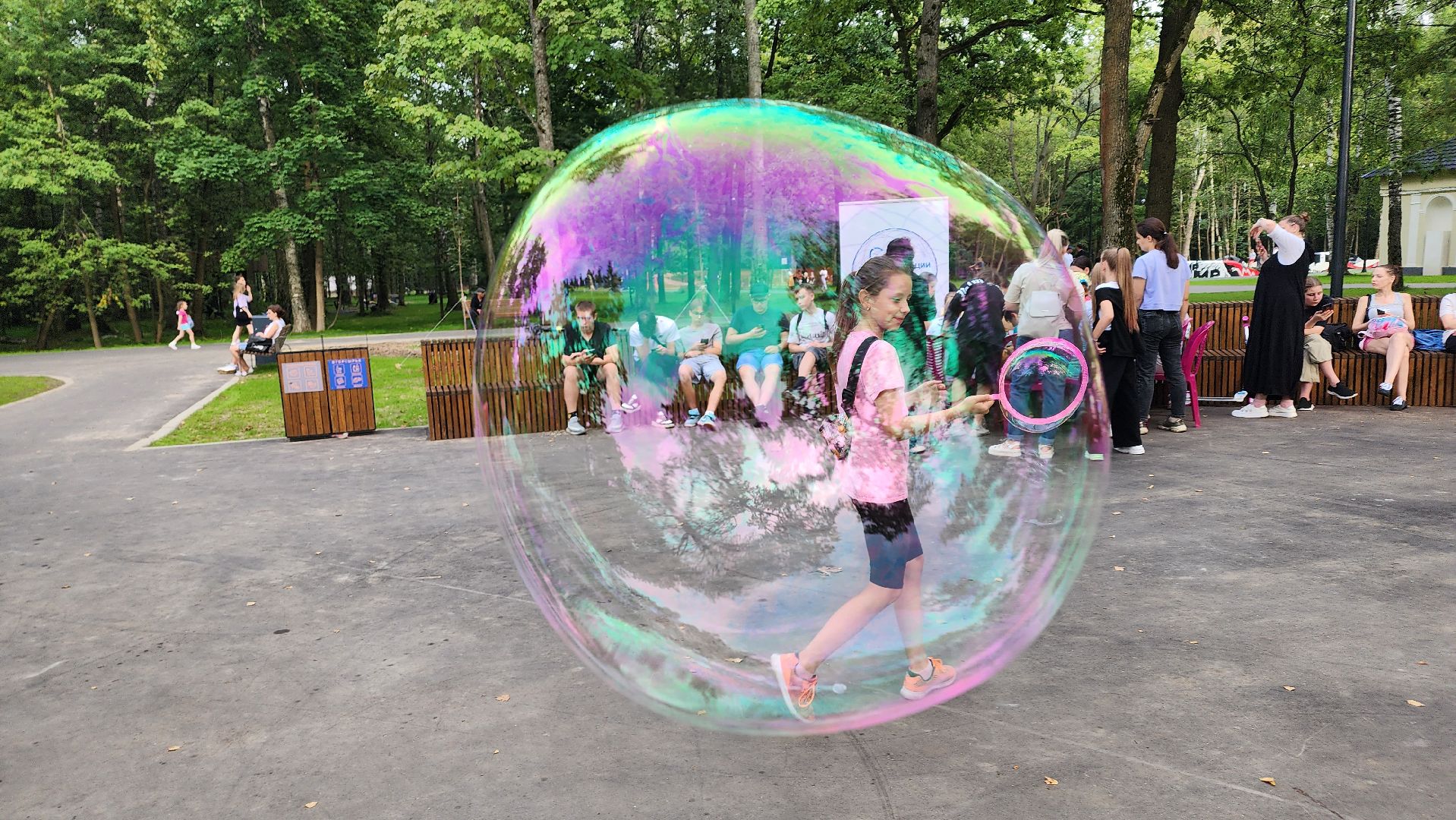 Ступино, молодежное лето, мыльные пузыри