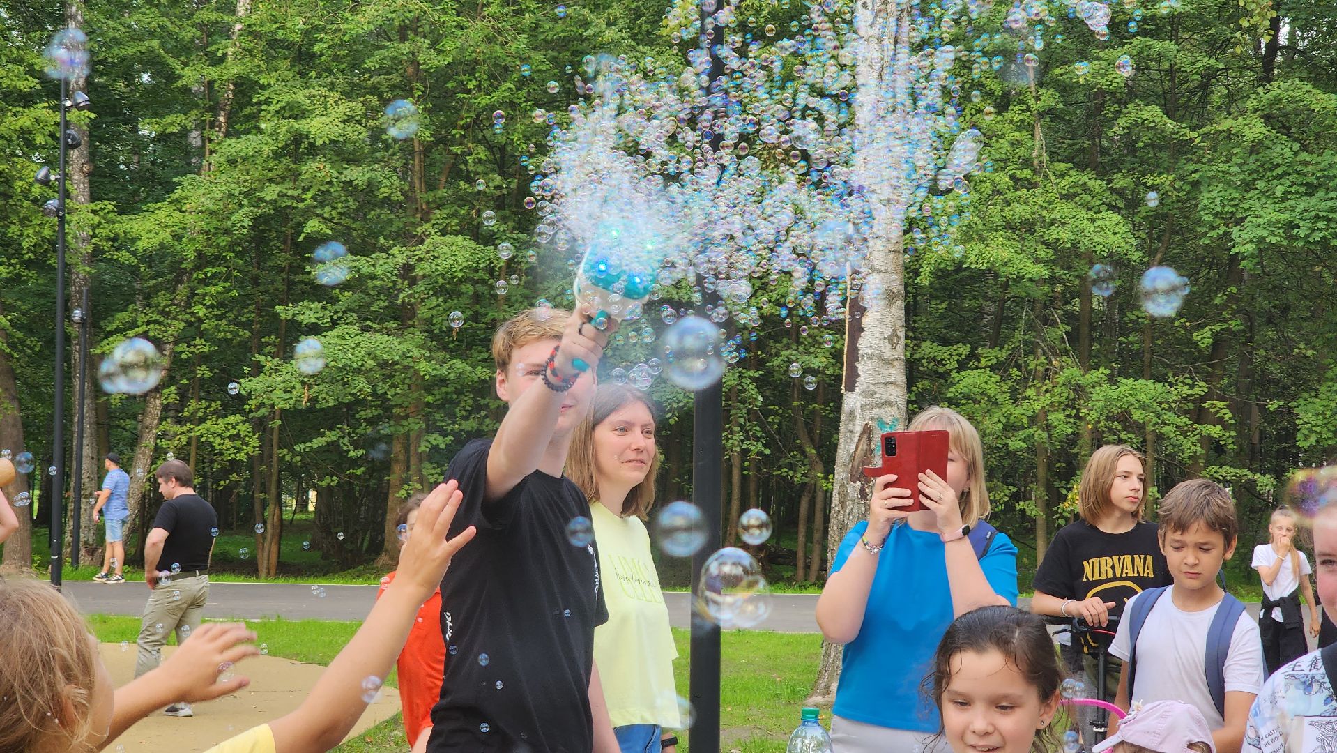 Ступино, молодежное лето, мыльные пузыри
