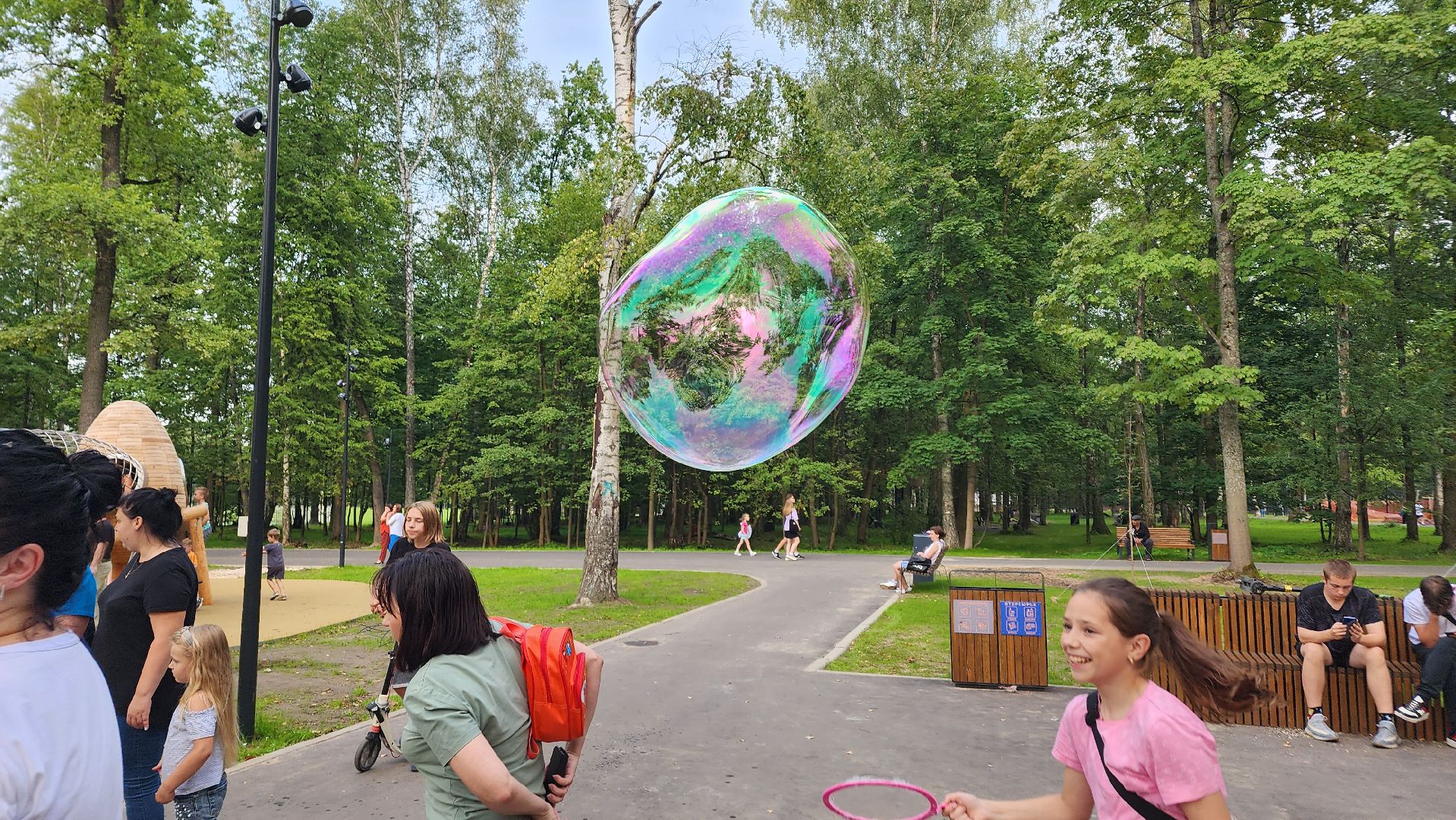 Ступино, молодежное лето, мыльные пузыри