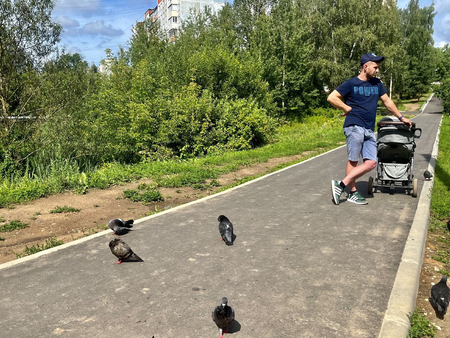 Наро-Фоминск, благоустройство, тротуар, зоны отдыха, лето в Подмосковье