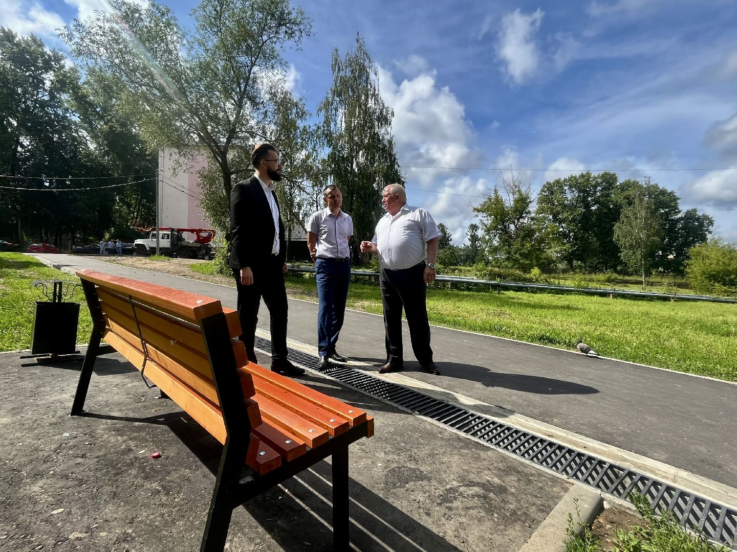 Наро-Фоминск, благоустройство, тротуар, зоны отдыха, лето в Подмосковье