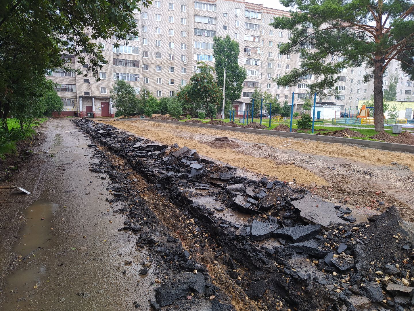 Дедовск, парковка, благоустройство