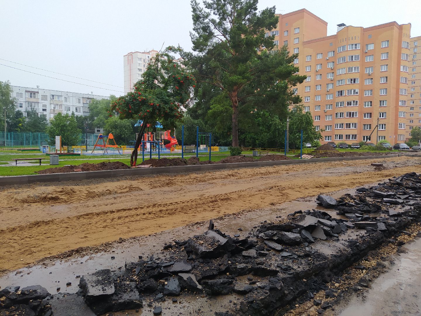 Дедовск, парковка, благоустройство