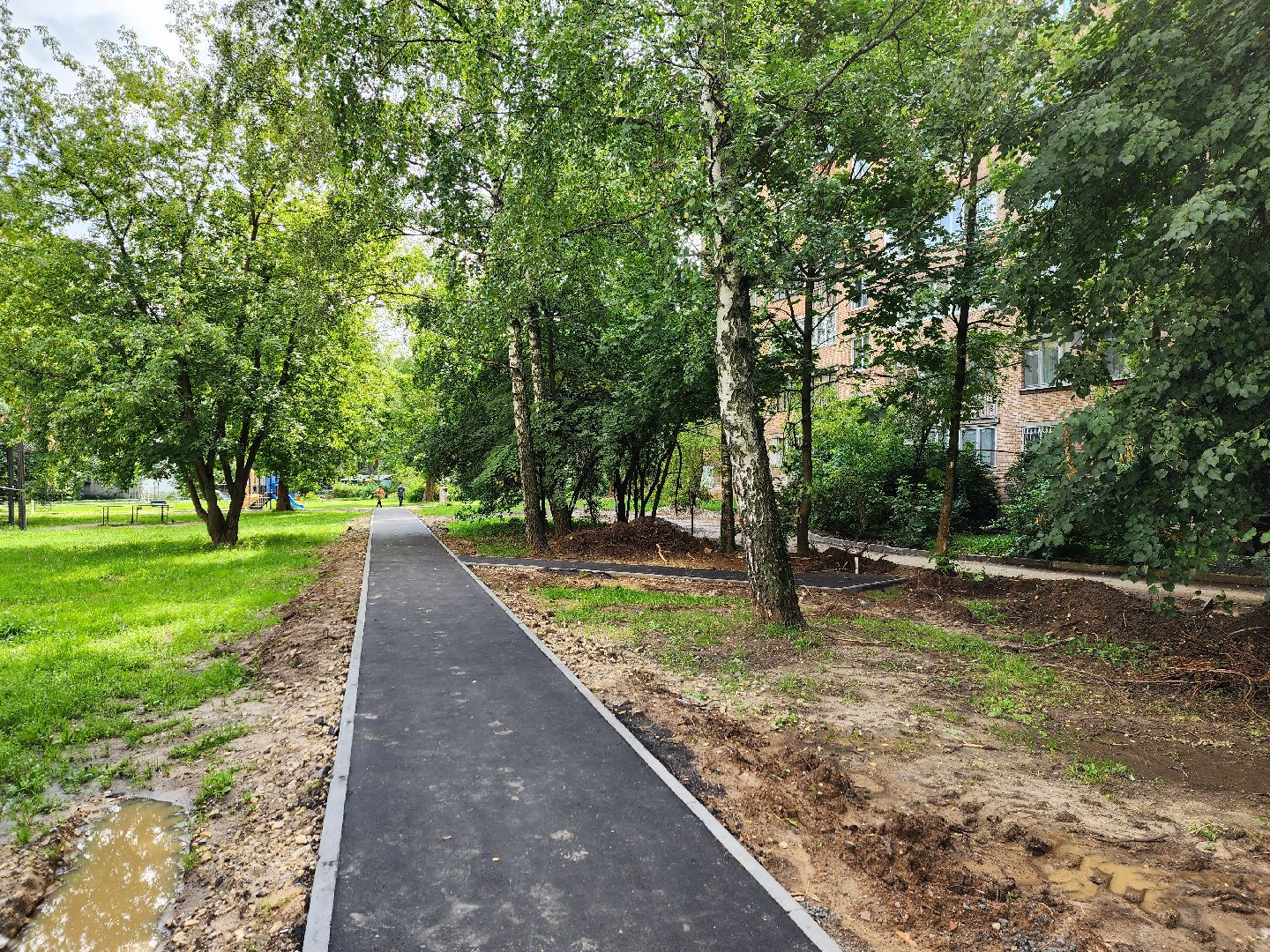 Одинцово, благоустройство, двор, асфальт, тротуар, ремонт, парковка,