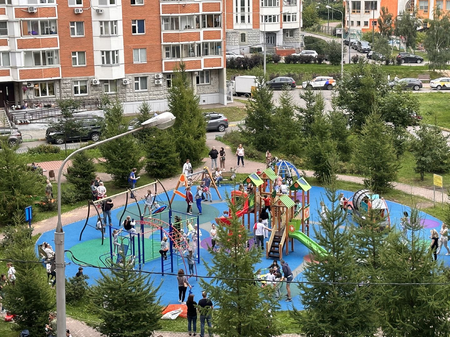 Одинцово, Праздник двора, Благоустройство, Новая детская площадка