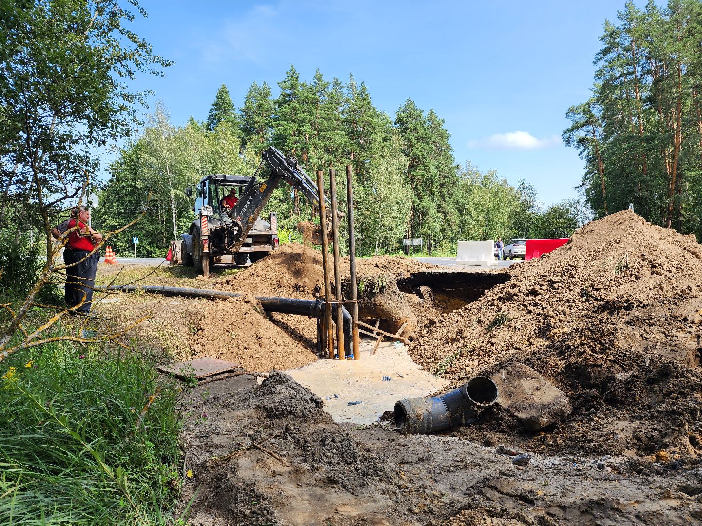 ЖКХ, прорыв трубы, водоснабжение