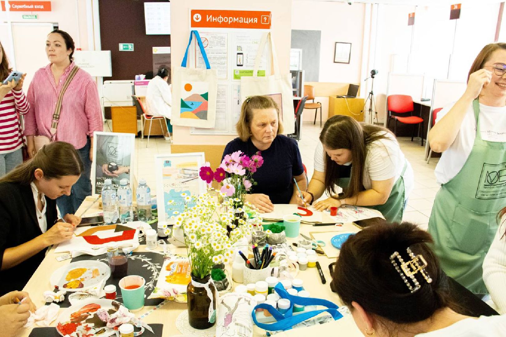 Подольск, МФЦ, праздник, мастер-класс, роспись по ткани