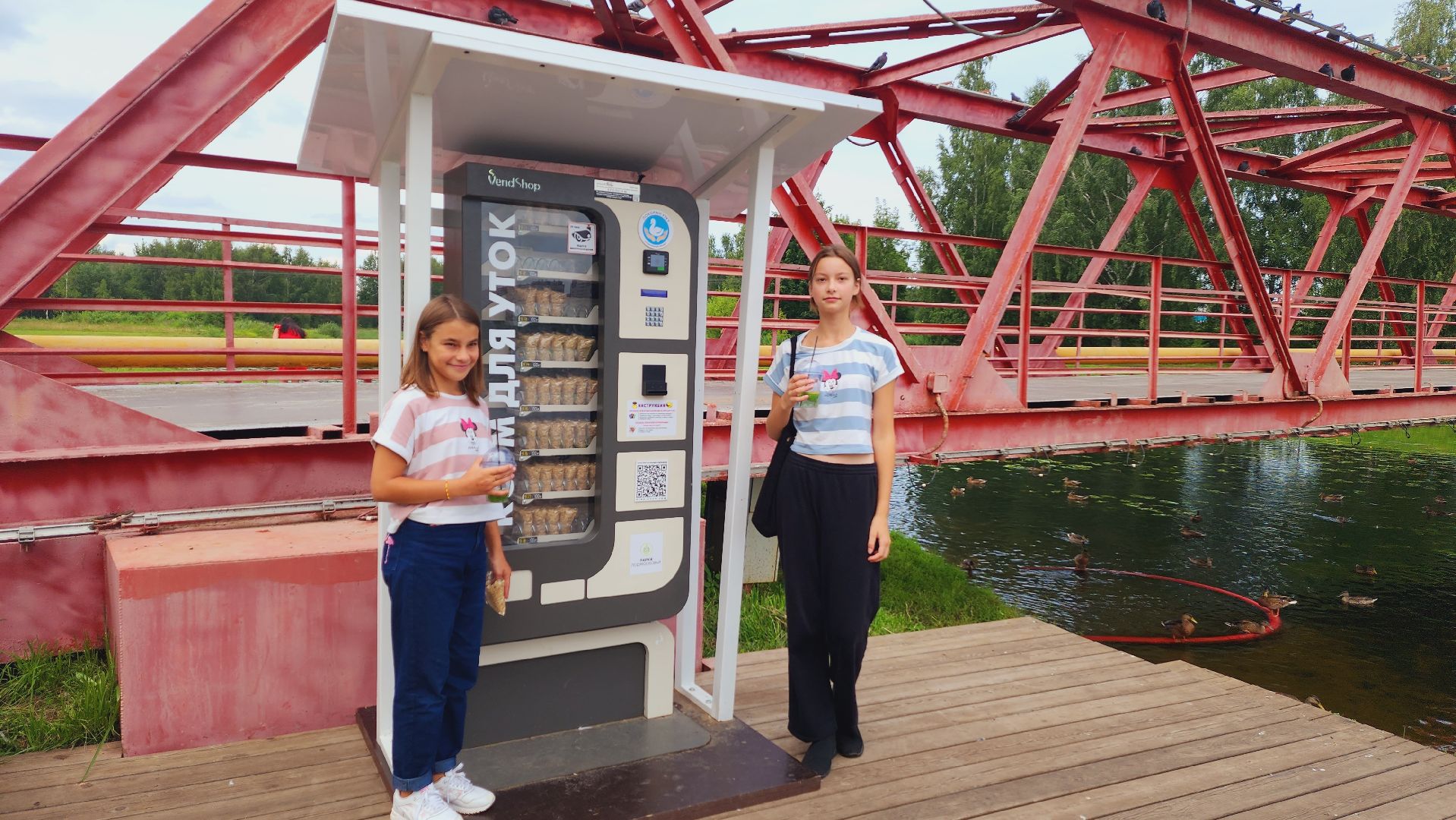 Подмосковье, Ивантеевка, Покорми уток, утка, корм