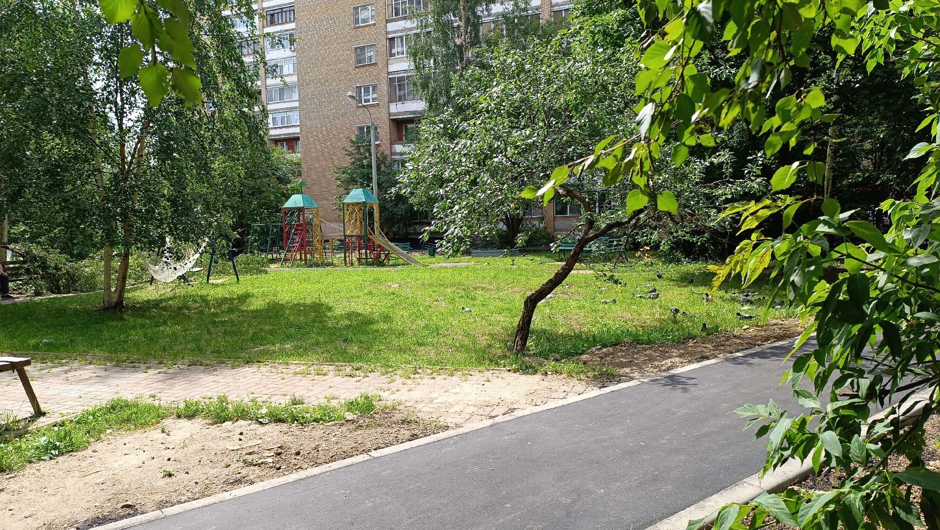 Лобня, благоустройство, двор