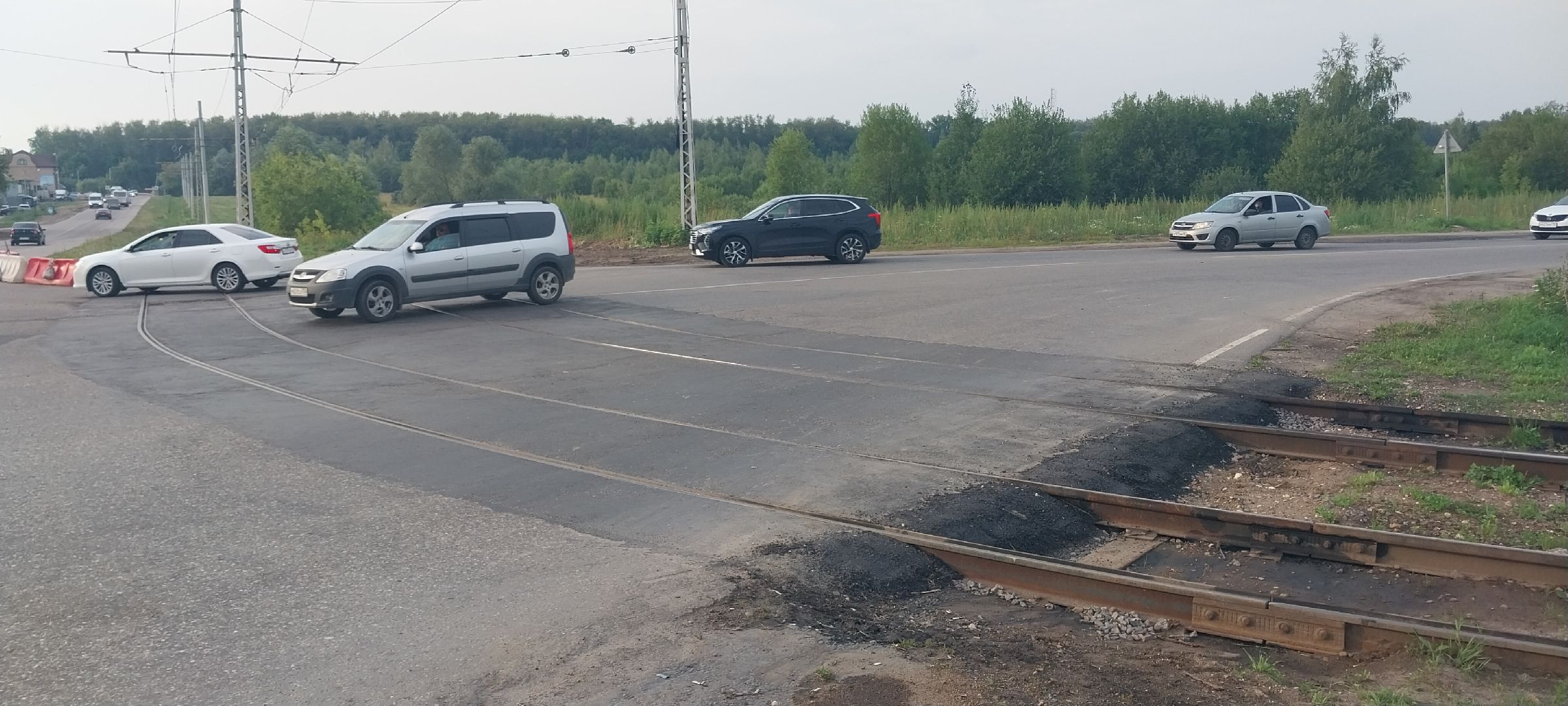 Коломна, дороги, трамвайные пути, ремонт путей, новый асфальт