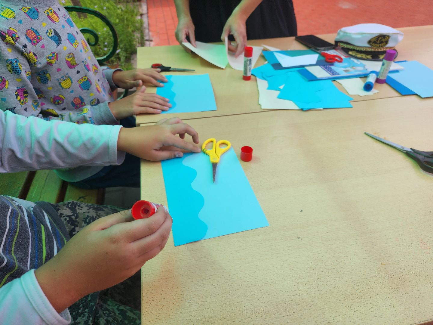 Павловский Посад, городской округ Павловский Посад, люди, лето, парк, дети, мастер-класс