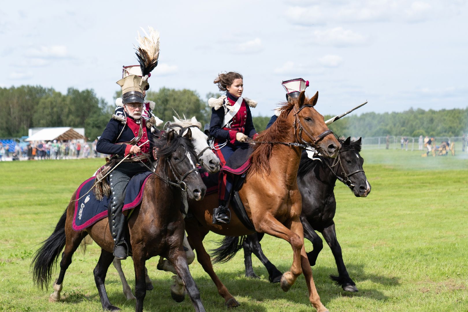 Можайск, Можайский городской округ, Подмосковье, фестиваль, партизаны, Бородинское поле, реконструкторы, Денис Давыдов, бой