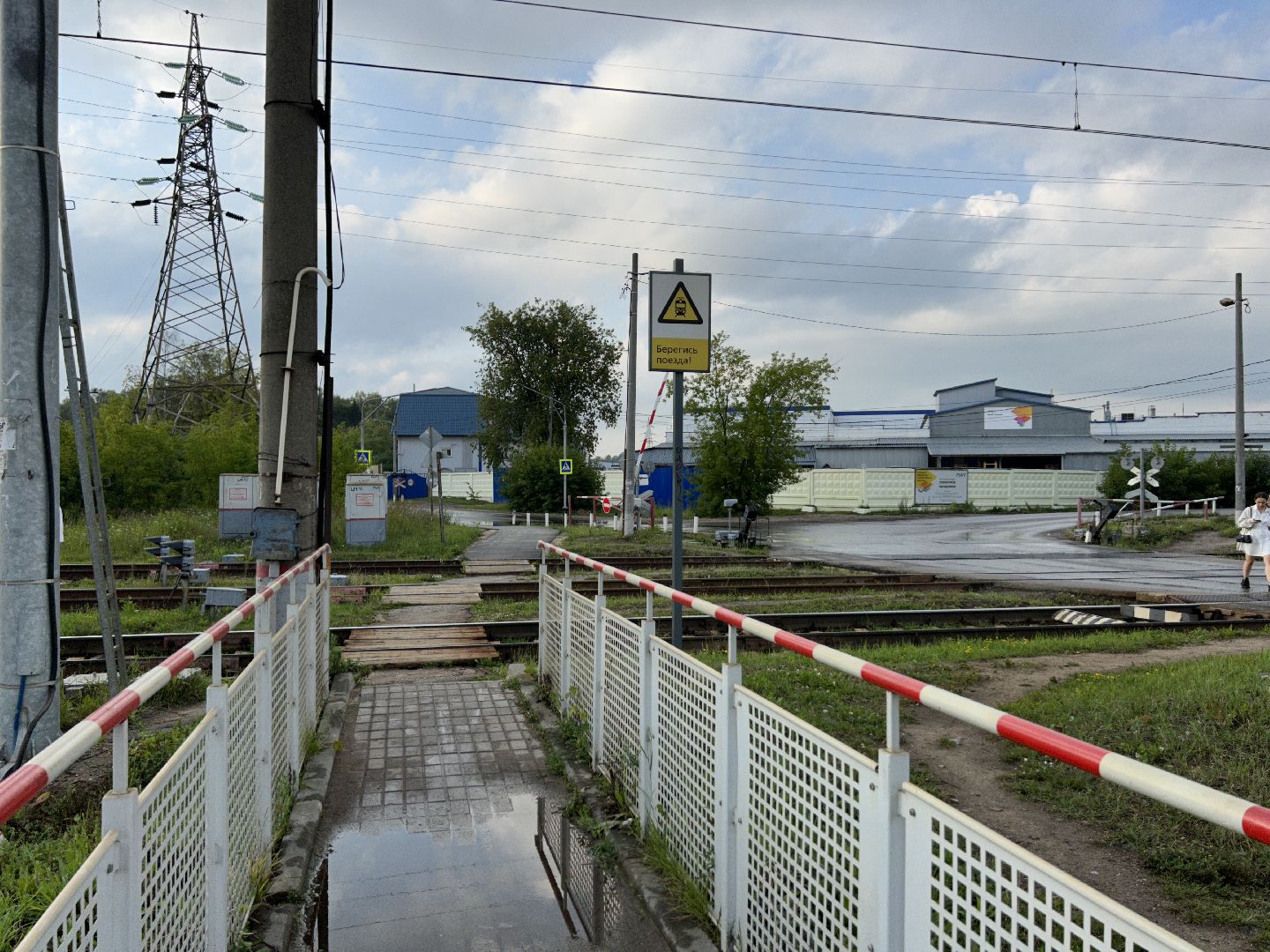 переход, железнодорожная станция, Фрязино