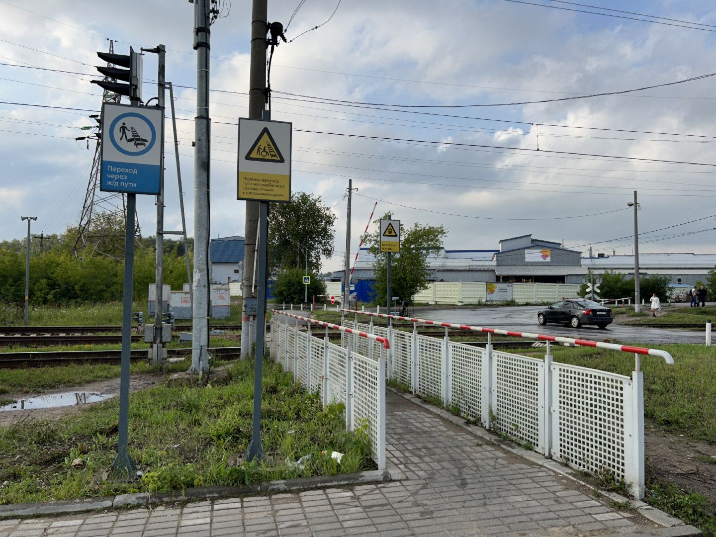 переход, железнодорожная станция, Фрязино