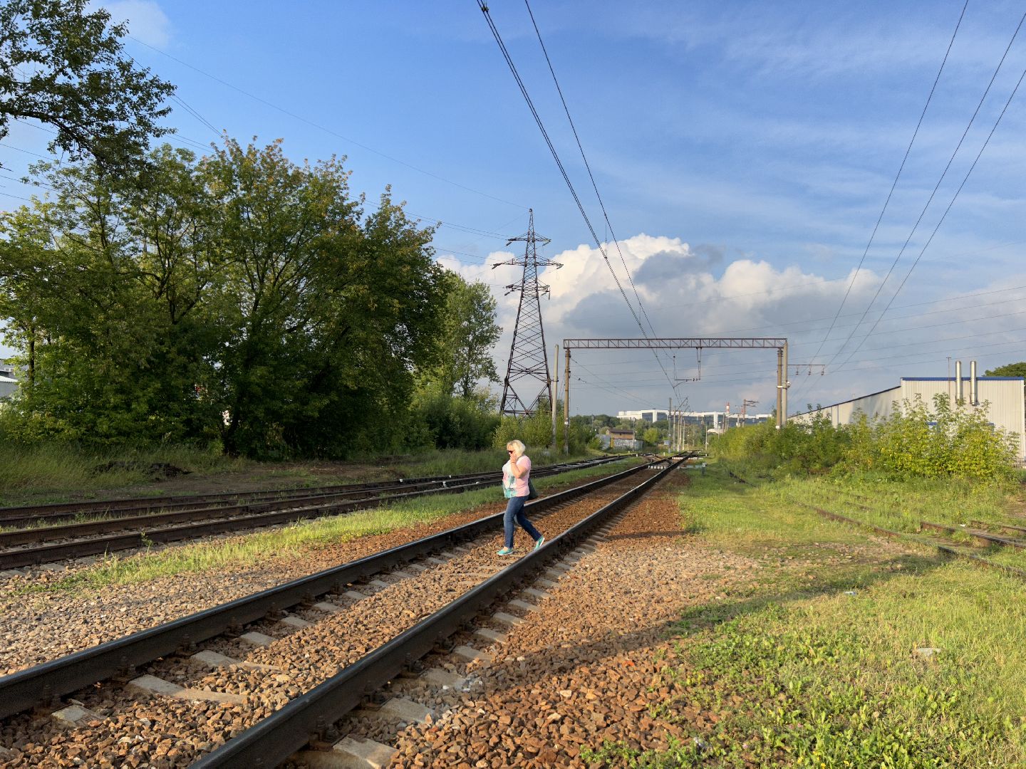 переход, железнодорожная станция, Фрязино