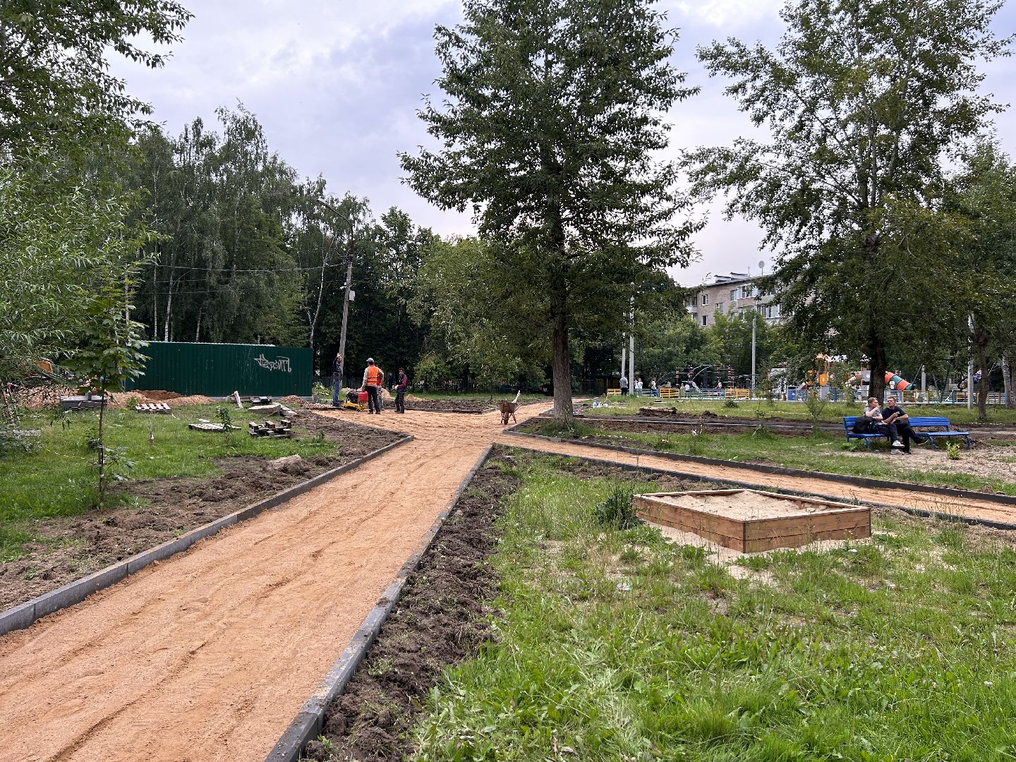 благоустройство, народные тропы, Фрязино