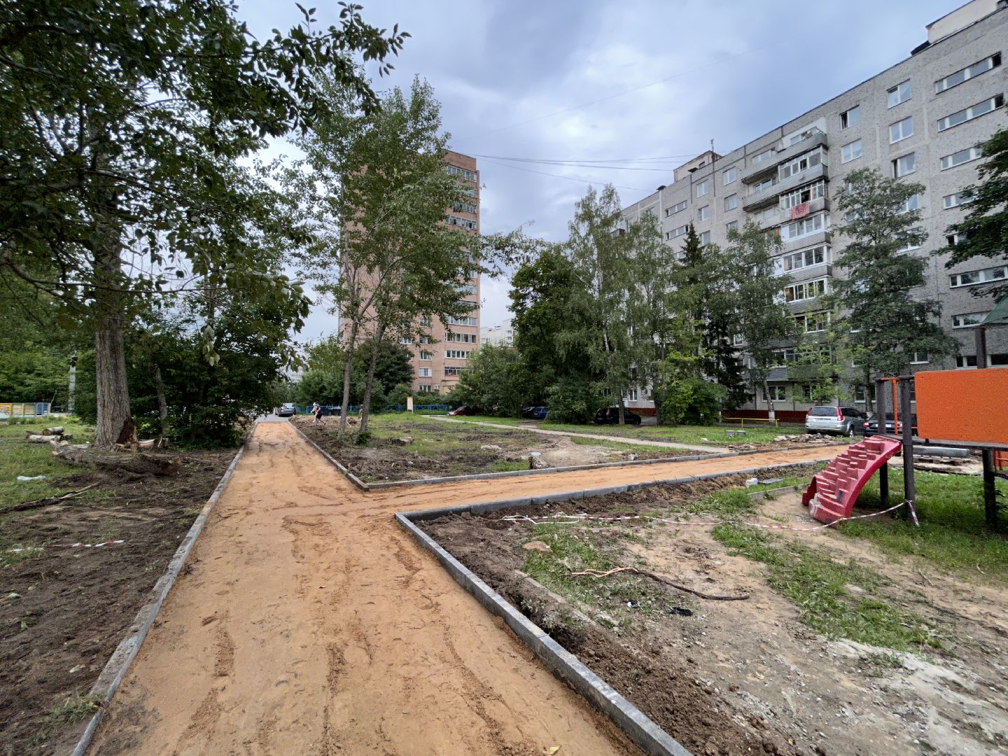 благоустройство, народные тропы, Фрязино