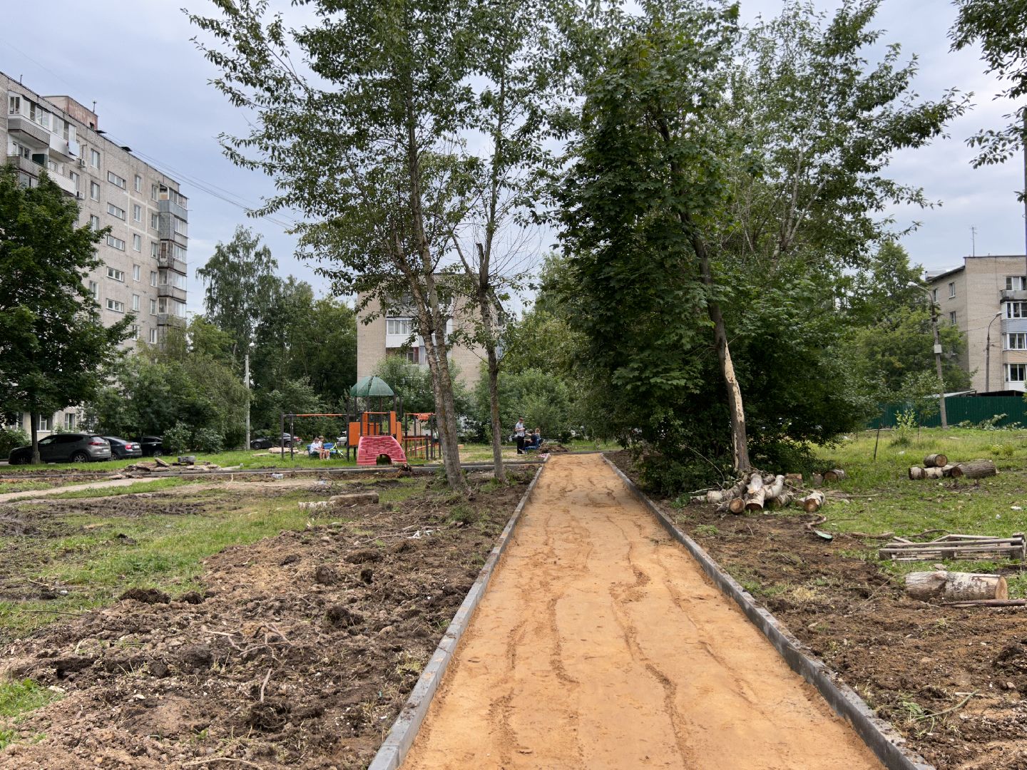 благоустройство, народные тропы, Фрязино