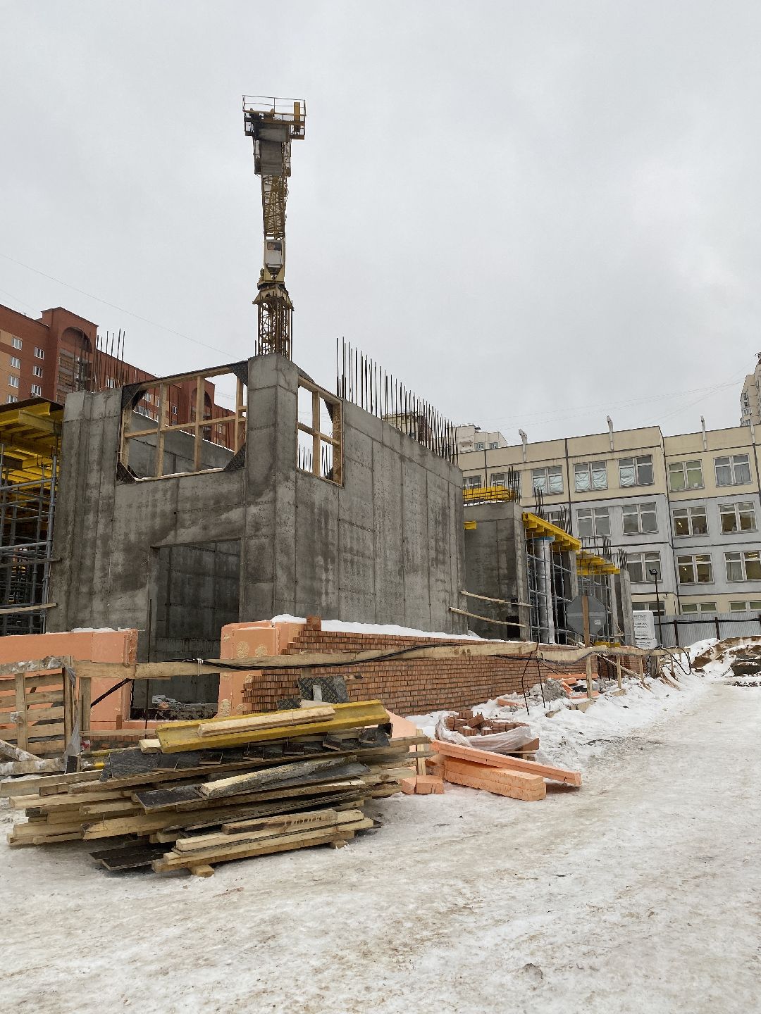 #строительство #долгопрудный #подмосковье #школа