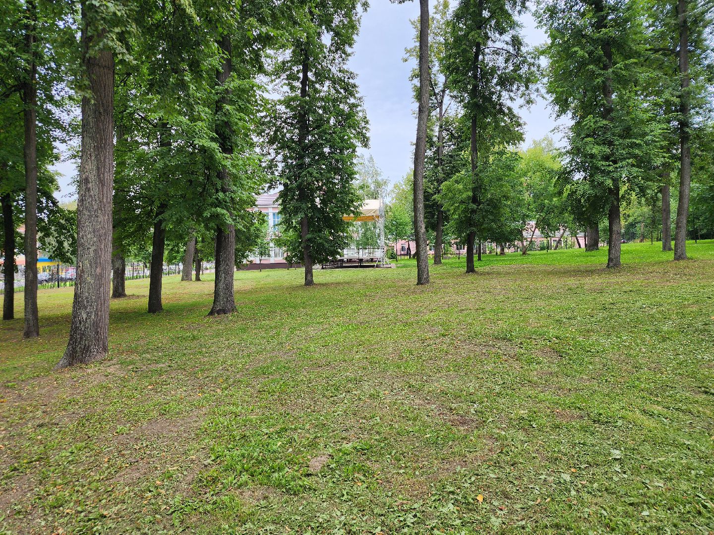 Павловский Посад, городской округ Павловский Посад, парк, лето, благоустройство, газон