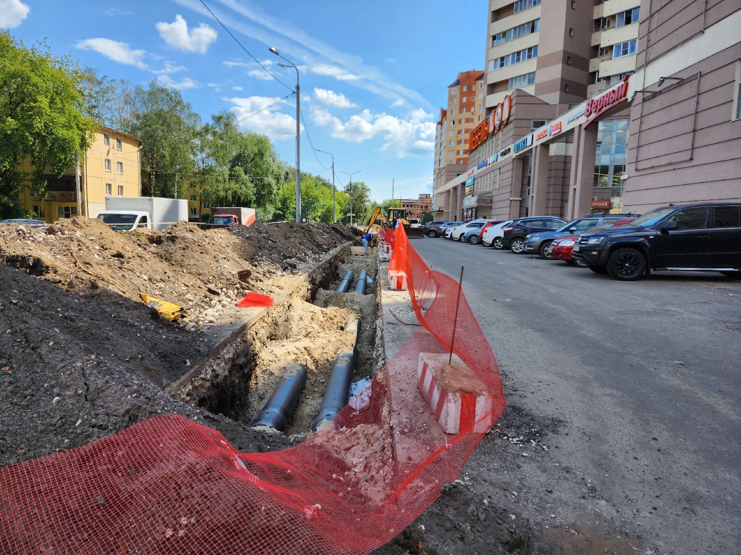 Раменское, ЖКХ, строительство тепловой сети на Чугунова