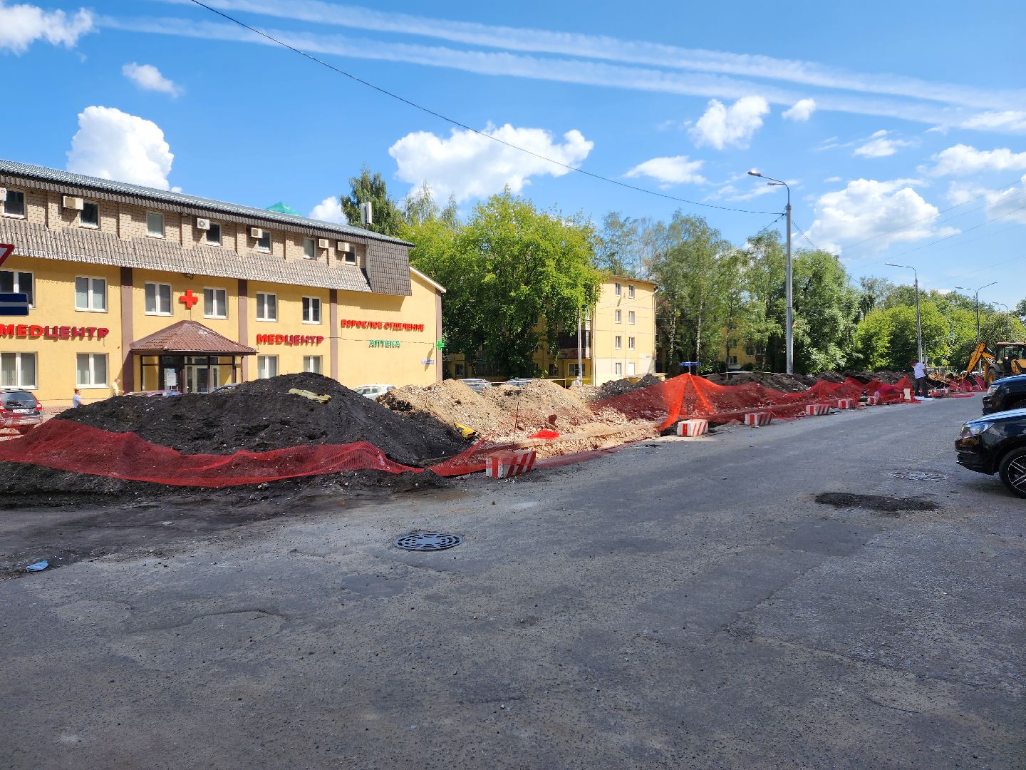 Раменское, ЖКХ, строительство тепловой сети на Чугунова