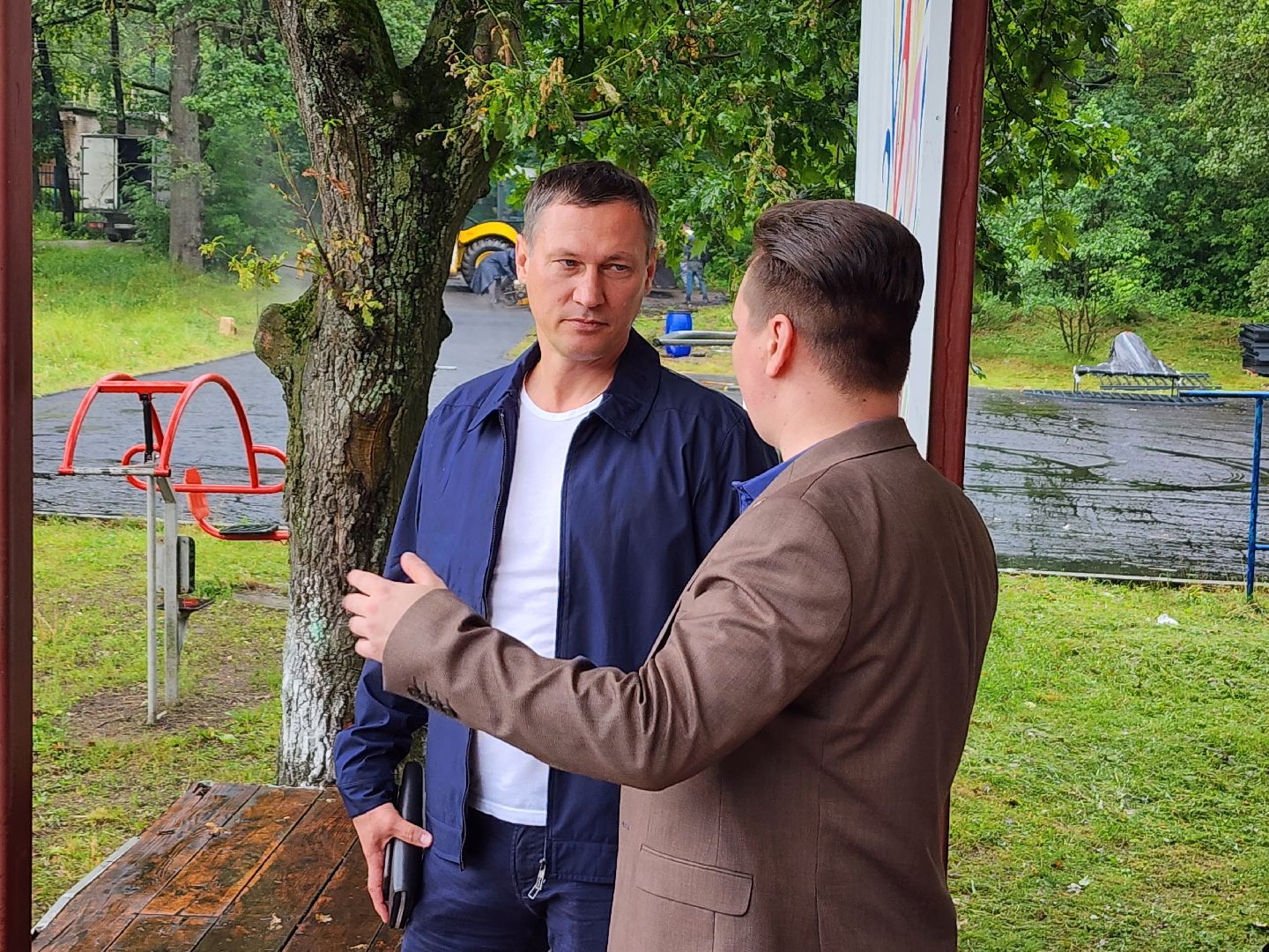 серпухов, поселок мирный, олег саитов, спортивная площадка, строительство, спорт, Здоровое Отечество,