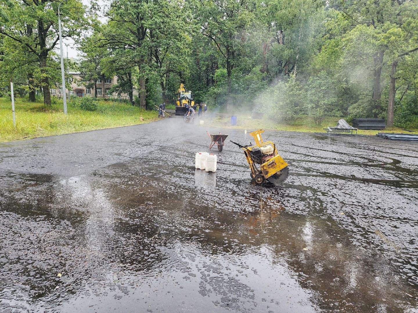 серпухов, поселок мирный, олег саитов, спортивная площадка, строительство, спорт, Здоровое Отечество,