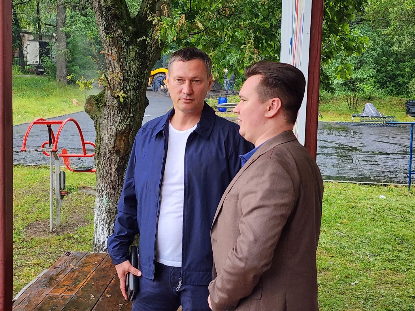 серпухов, поселок мирный, олег саитов, спортивная площадка, строительство, спорт, Здоровое Отечество,