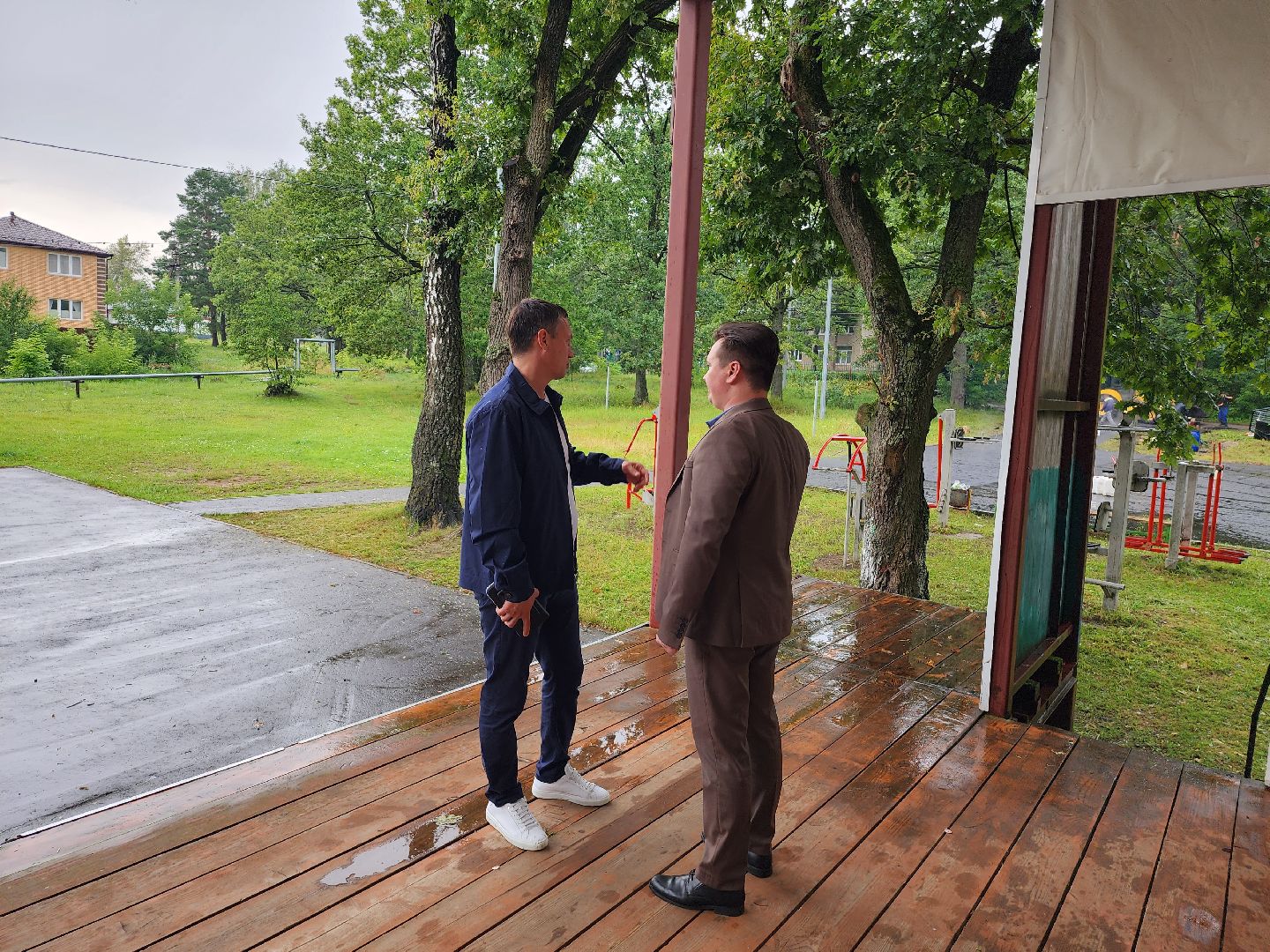 серпухов, поселок мирный, олег саитов, спортивная площадка, строительство, спорт, Здоровое Отечество,