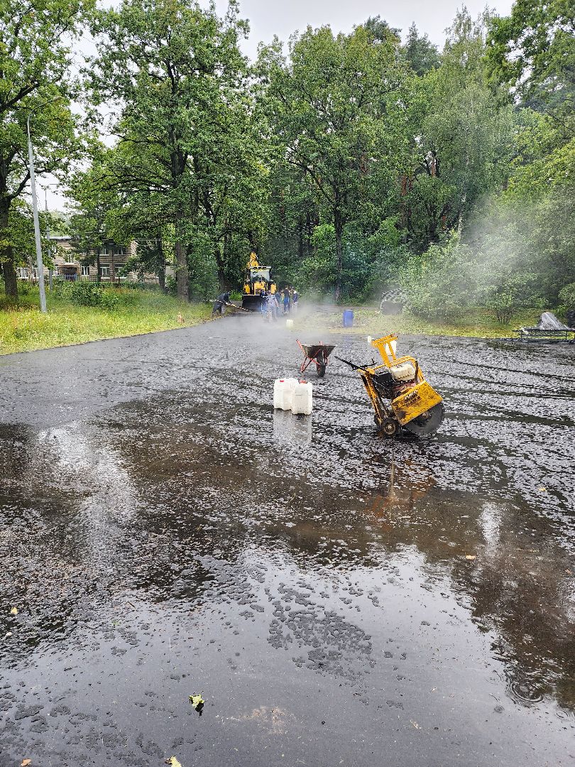 серпухов, поселок мирный, олег саитов, спортивная площадка, строительство, спорт, Здоровое Отечество,