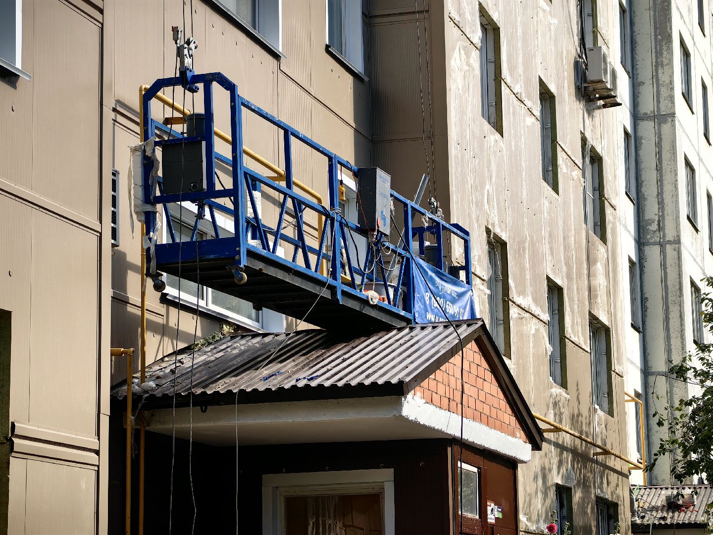 Капитальный ремонт, дом, бригада, монтажник, фасад